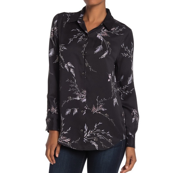 NWT Equipment Essential Floral Silk Blend Shirt | Button-Up Top Work Date Night - Picture 5 of 8